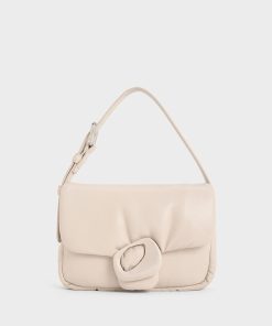 Moore Padded Shoulder Bag - Ivory